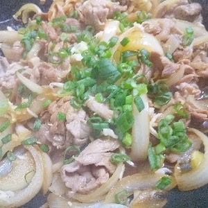 「すき家の牛丼♪」お家で作る★ねぎ玉牛丼